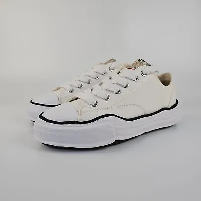 MIHARAYASUHIRO Peterson Men's White Canvas Low Top Sneakers New • $369