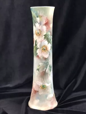 Antique Vienna Austria Vase Hand Painted Peonies Signed E.N. Circa 1891-1914 /b • $125