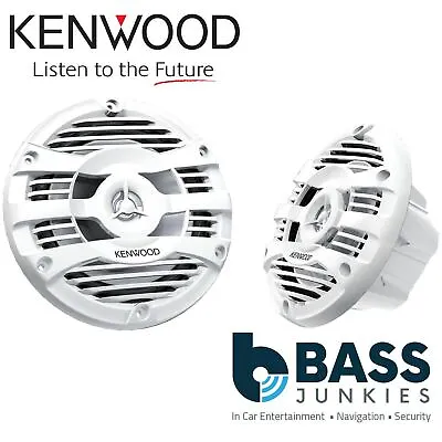 KENWOOD KFC-1653MRW 300 Watts 2 Way 6.5  16cm Marine Boat Wetroom Sauna Speakers • £79.95