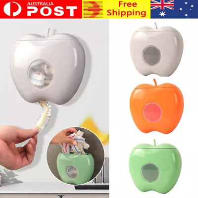 Wall-mounted Food Cover Bag Dispenser Cling Film Storage Box Grocery Holder AU • $10.98