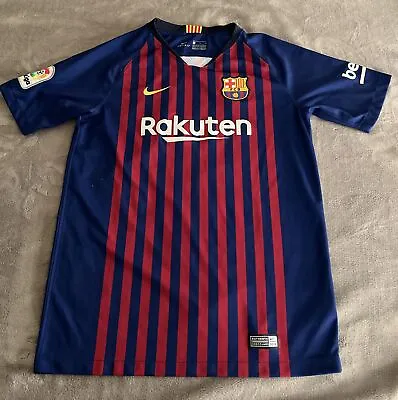 FC Barcelona Home 2017/ 2018 Nike Jersey Football Soccer Youth XL • $23