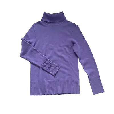 Victor Alfaro Women Cashmere Pullover Turtleneck Knit Sweater Light Purple Small • $23.80