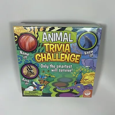 Animal Trivia Challenge Boardgame Game By MindWare 682334 New Sealed In Box • $24.95