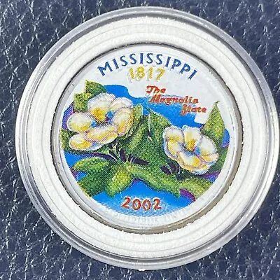 2002 P Mississippi Statehood Commemorative Quarter With Painted Reverse • $5