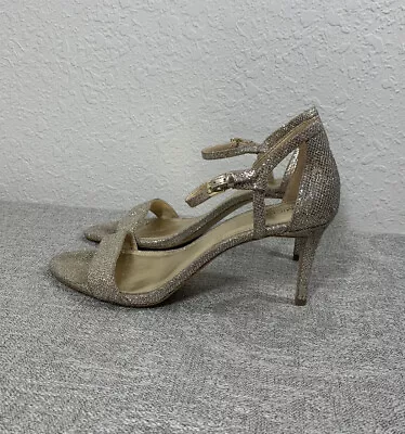 Michael Kors Simone Gold Glitter Womens Shoes Size 9 1/2 M • $24.70