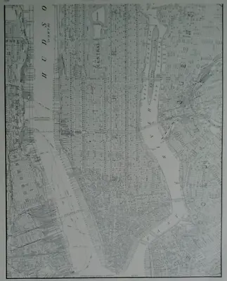 £16.38 • Buy Vintage 1942 Lower Manhattan Atlas Map NY New York City World War WWII Era OLD
