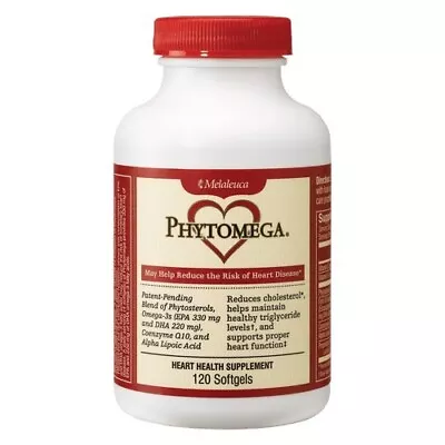 Melaleuca Phytomega Cholesterol Support: Heart Health Powerhouse! 120 Softgels • $49.99