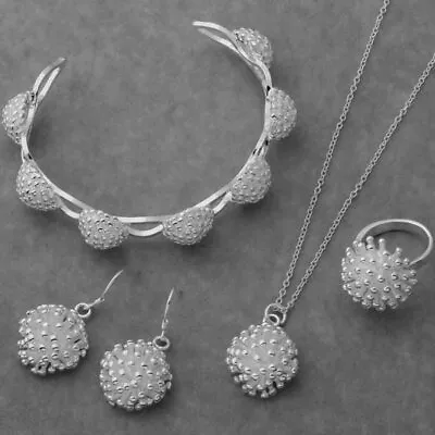 Bracelet Pendant Necklace Ring Earring Four Piece Set • $53.35