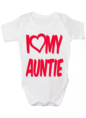 I Love My Auntie Boys Girls Baby Babygrow Gift 0 - 18 Months • £7.50