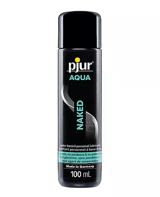 Pjur Aqua Naked For Sensitive Skin Water Based Personal Lubricant 3.4 Oz • $18.39