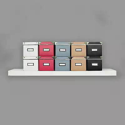 InPlace Shelving Rectangle Wood Modern Floating Wood Wall Shelf One White • $19.99