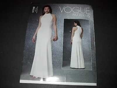 Vogue Pattern 1748 Misses' Special Occasion Dress / Wedding / Bridal 12~20 Uncut • $11.75