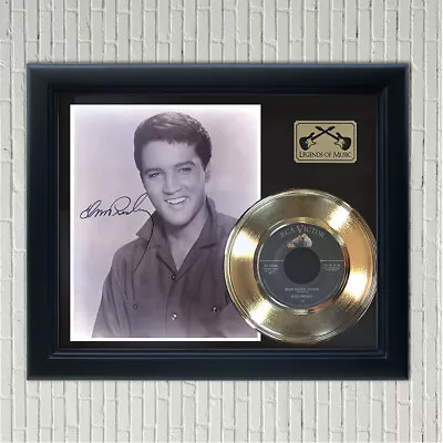 Elvis Presley  Blue Suede Shoes  Framed Reproduction Signed Record Display • $129.95