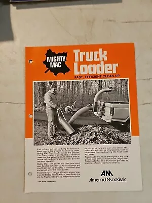 Mighty MAC Truck Loader Sales Brochure Spec Sheet Amerind MacKissic  • $7.15