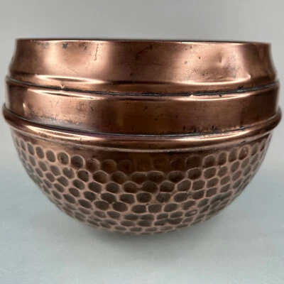 £42 • Buy Vintage French Extra Large  Villedieu Stamped Hammered Copper Plant Pot  Planter