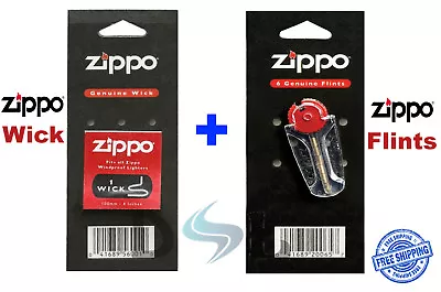 Zippo Lighter Flints Wicks Or Set 100% Genuine Original Brand New Stones • £4.78