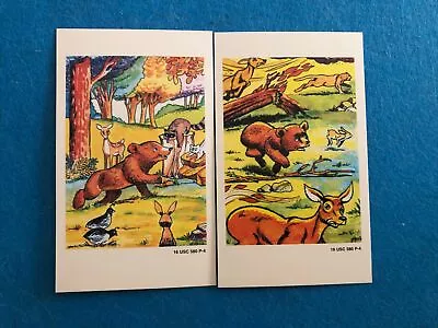 Vintage Smokey The Bear Cards - 2 Cards  (English/Spanish) - Rare - New • $6