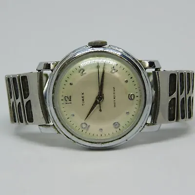 Rare Vintage Timex Made In USA Wind-up Analog Men's Watch Sz. 6  • $49.99