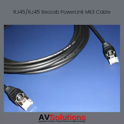 B&O | PowerLink BeoLab Speaker RJ45/RJ45 Cable For Bang & Olufsen (HQ Mk3) 10 M • £26.99