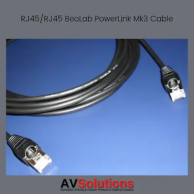 B&O | PowerLink BeoLab Speaker RJ45/RJ45 Cable For Bang & Olufsen (HQ Mk3) 5 M • £19.99