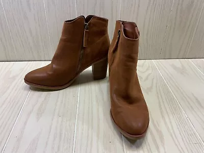 Mia Patton Ankle Boots Women's Size 9 M Cognac MSRP $79.99 • $19.99