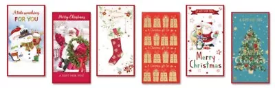 Christmas Money Wallets X 6 With Envelopes Cute Traditional Design Cash Voucher  • £2.95