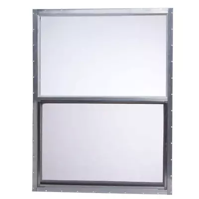 30 In. X 40 In. Mobile Home Single Hung Aluminum Window - Silver • $169.31