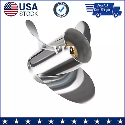 10.25 X 15 OEM Quicksilver Stainless Outboard Boat Propeller Fit Mercury 40-60HP • $247