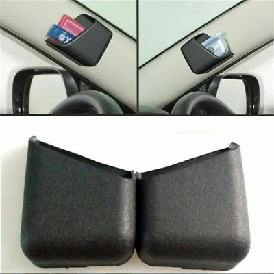 2Pcs Car Interior Phone Organizer Storage Bag Box Holder Tool Accessories Black • $12.75