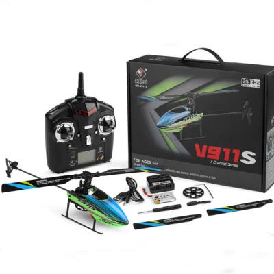 $150 • Buy WLtoys V911S 2.4G 4CH 6-Aixs Gyro Flybarless RC Helicopter RTF