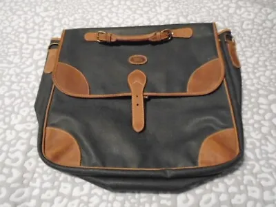 Mulholland Bros Land Rover Green And Lariat Leather Briefcase • $60