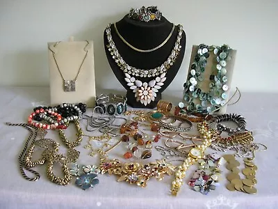 £3.19 • Buy Job Lot Of Broken / Worn Costume Jewellery Spares Repair Crafting