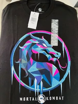 NWT Mortal Kombat Frozen Dragon Men's T Shirt Small • $12.99