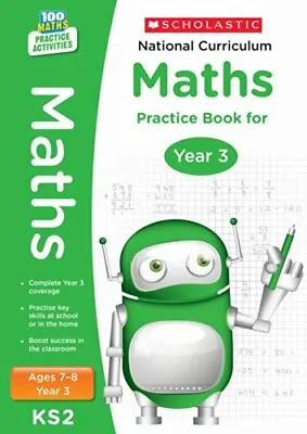 £3.42 • Buy National Curriculum Mathematics Practice - Year 3 (100 Lessons - 2014 Curriculu
