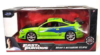 Fast & Furious BRIAN'S MITSUBISHI ECLIPSE 1:24 Scale Diecast Jada NEW • $35.62