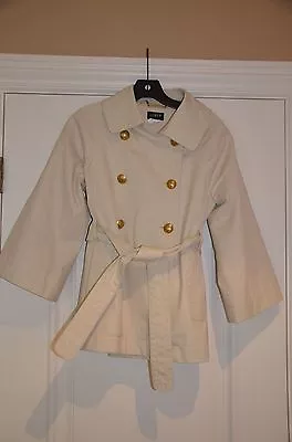 J.CREW Swing Belted Rain Trench Jacket Stone 2 • $36