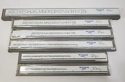 Vintage Teledyne Post Lettering Templates In 6 Boxes - Drafting - Made In Japan  • $49.99