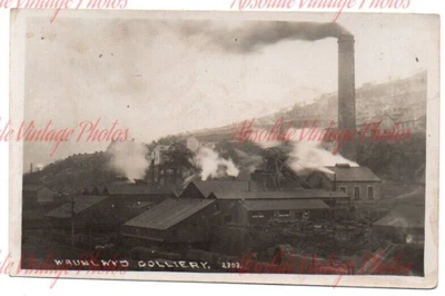 £22 • Buy Industrial Postcard Waunlwyd Colliery Gwent South Wales Real Photo C.1920