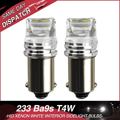 2pc BA9S BAYONET LED LIGHT BULB 5SMD 2835 WHITE PARKER CAR GLOBE INTERIOR12V AU • $7.99