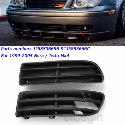 2X Front Bumper Lower Side Vent Grill Grilles Trim For VW JETTA BORA Mk4 1999-05 • $17.90