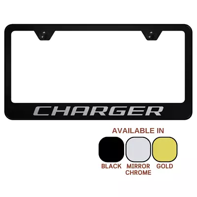 Dodge Charger Laser Etched Logo License Plate Frame Official Licensed • $35.95