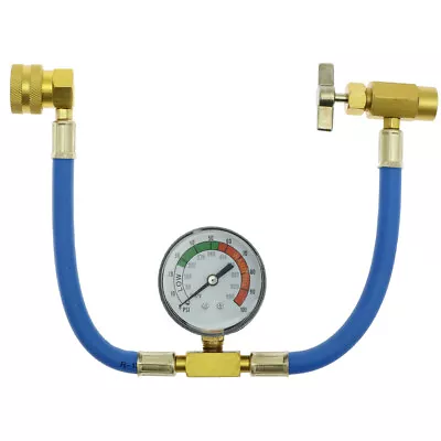 Self-Sealing Recharge Hose R134a With Gauge And 1/2 Acme Air Conditioner MOUS • $12.94