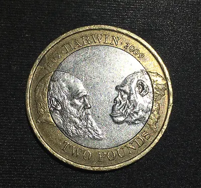 MINTING ERRORS-£2 Two Pound Coin CHARLES DARWIN 1809-2009 • £9.95