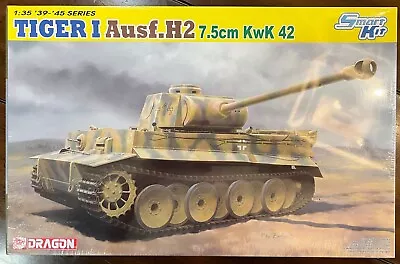 Dragon 1/35 Scale Tiger I Ausf.H2 7.5cm Kwk 42 - Smart Kit 6683 • $28