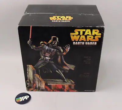 NOS 2005 Hasbro Star Wars Darth Vader 17  Cold-Cast Resin Statue New Sealed! • £86.85