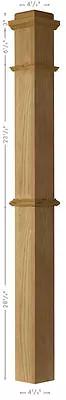 4375 Red Oak Box Newel Post • $207.72