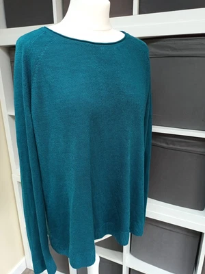 $8.57 • Buy TU - Ladies Size 20 Autumn Winter Long Sleeved Thin Teal Jumper