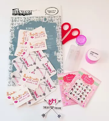 24+ Custom Bride Tribe Hen Night Party Temporary Tattoos PARTY BAG: Name & Date • £24.99