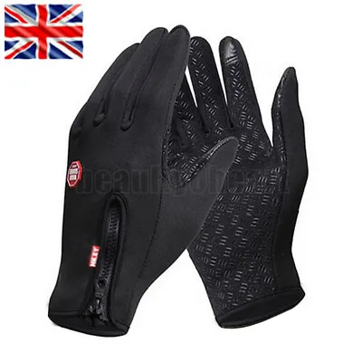 Men's Women Winter Gloves Waterproof Thermal Touch Screen Thermal Windproof Warm • £1.70