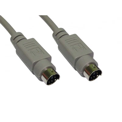 £8.99 • Buy 10m Long 6 Pin Mini DIN PS/2 PS2 Male To Male Data Cable Lead Keyboard Mouse